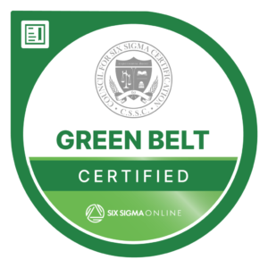 Lean Six Sigma Green Belt Certification